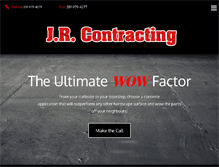 Tablet Screenshot of jrcontracting.ca